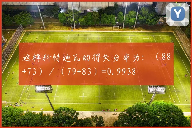 这样科特迪瓦的得失分率为：（88+73）／（79+83）=0.9938