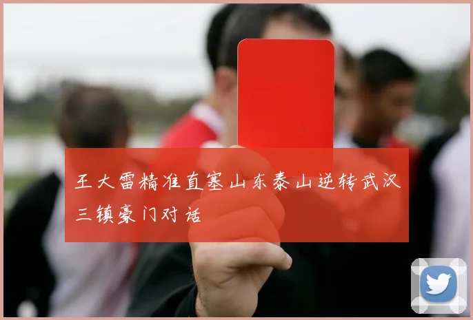 王大雷精准直塞山东泰山逆转武汉三镇豪门对话